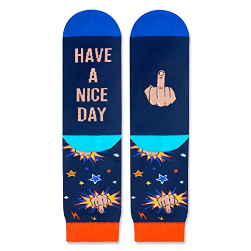 Unisex Novelty Socks, Middle Finger Gifts for Men and Women, Crazy Gifts, Funny Middle Finger Socks, Sarcastic Gifts