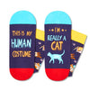Funny Cat Gifts Cat Mom Gifts for Women, Novelty Cat Socks Crazy Silly Fun Socks Gifts for Her