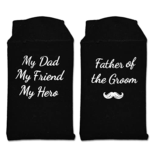 Groom Father Gift, Father of the Groom Socks, Unique Father of the Groom Gifts, Wedding Day Socks, Wedding Gift, Dad Gift from Groom, Perfect Gift from Groom to Dad