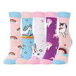 Funny Unicorn Socks for Girls, Novelty Unicorn Gifts For Unicorn Lovers, Children's Day Gift For Your Daughter, Gift For Sisters, Funny Unicorn Socks for Kids, Girls Unicorn Themed Socks