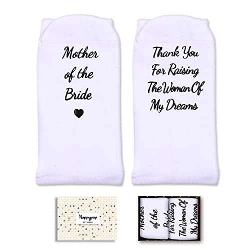Lovely Bride Mother Women's White Crew Socks