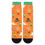 Funny Pumpkin Socks, Horror-themed Halloween Socks for Women Men, Silly Halloween Gifts, Pumpkin-themed Gifts, Halloween Holiday Presents