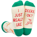 Funny Deer Gifts for Men Women, Deer Gifts for Deer Lovers, Novelty Deer Socks, Socks with Deer, Crazy Silly Socks Hunting Gifts