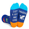 Fun Dragon Gifts for Boys Gifts for Kids Who Love Shark Cute Boy's Shark Socks Great Gifts for Son, Gifts for 4-7 Years Old Boys