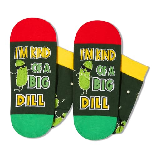 Unisex Pickle Socks, Pickle Lover Gift, Funny Food Socks, Novelty Pickle Gifts, Gift Ideas for Men Women, Funny Pickle Socks for Pickle lovers