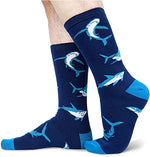 Shark Men Socks Dark Blue