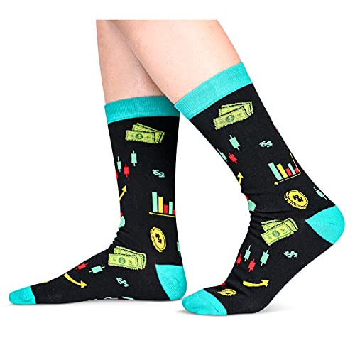 Funny Novelty Stock Market Gifts Money Gifts Accountant Gifts Stock Market Socks For Men Money Socks Stock Market Socks