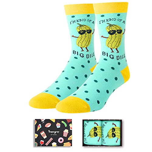 Funny Unisex Pickle Socks, Novelty Pickle Gifts For Pickle Lovers, Dill Pickle Gifts, Pun Socks Men Women, I'M Kind Of A Big Dill Socks