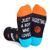 Kids' Fun Socks, Unisex Novelty Basketball Socks for Kids, Children Ball Sports Socks, Gifts for Boys Girls, Funny Basketball  Gifts for Basketball Lovers, Sports Lover Gift, Gifts for 7-10 Years Old