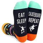 Novelty Skateboard Socks, Funny Skateboard Gifts for Skateboard Lovers, Sports Socks, Gifts For Men Women, Unisex Skateboard Themed Socks, Sports Lover Gift, Silly Socks, Fun Socks