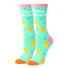 Funny Saying Rubber Duck Gifts For Women,What The Duck,Novelty Duck Print Socks, Valentines Gifts, Christmas Gifts