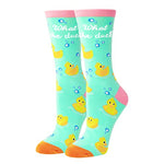 Funny Saying Rubber Duck Gifts For Women,What The Duck,Novelty Duck Print Socks, Valentines Gifts, Christmas Gifts