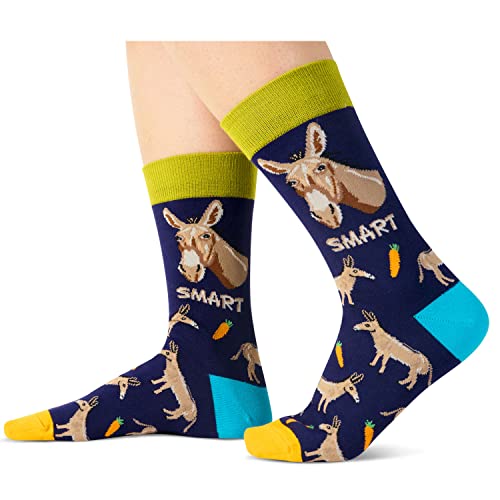 Funny Donkey Gifts for Men, Gifts for Him, Guys Who Love Donkey, Cute Men's Donkey Socks