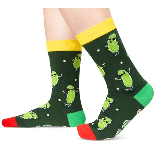 Novelty Pickle Gifts for Women, Anniversary Gift for Her, Funny Food Socks, Women's Pickle Socks, Gift for Mom, Funny Pickle Socks for Pickle Lovers