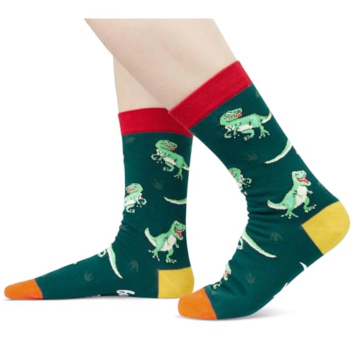 Unisex Dinosaur Gifts for Women Dinosaur Gifts for Men, Unsex Dino Gifts, Funny Socks Dinosaur Socks Women Dinosaur Socks Men