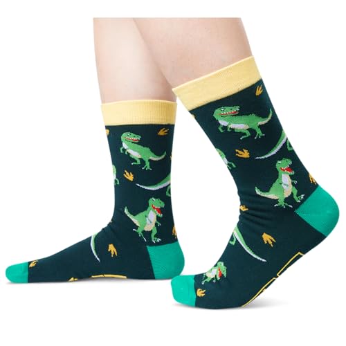 Funny Dinosaur Socks Gifts for Men Women, Unisex Dinosaur Gifts, Crazy Dinosaur Socks for Men Women