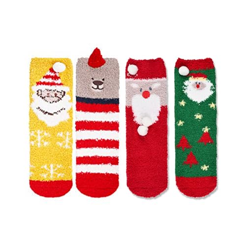 Fuzzy Socks for Women Girls,Colorful Indoors Animal Slipper Socks,Fuzzy Socks for Women Girls,Unique Birthday Gift for Her