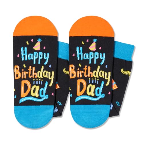 Funny Dads Birthday Gifts Ideas, Novelty Birthday Gifts for Daddy from Daughter Son Kids, Dad's Birthday Gifts, Happy Birthday Socks Men