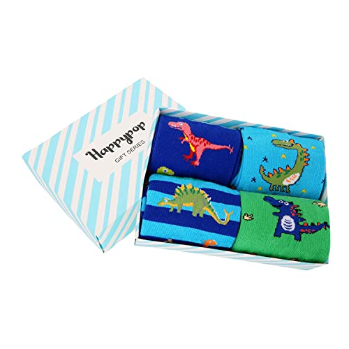 Funny Dinosaur Gifts for Boys, Gifts for Son, Kids Who Love Dinosaur, Cute Dinosaur Socks for Boys, Gifts for 4-7 Years Old Boys