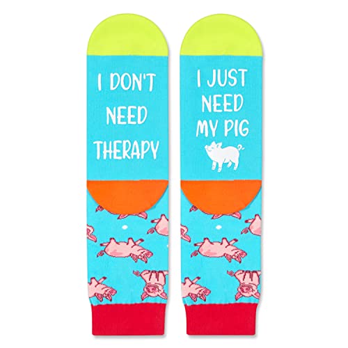 Versatile Pig Gifts, Unisex Pig Socks for Women Men, All-occasion Pig Gifts Fun Animal Socks for Farmers