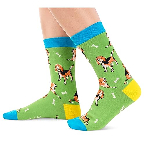 Gender-Neutral Beagle Dog Gifts, Unisex Beagle Dog Socks for Women and Men, Beagle Dog Gifts Animal Socks