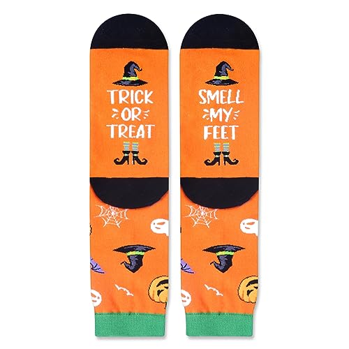 Funny Pumpkin Socks, Horror-themed Halloween Socks for Women Men, Silly Halloween Gifts, Pumpkin-themed Gifts, Halloween Holiday Presents