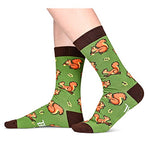 Gender-Neutral Squirrel Gifts, Unisex Squirrel Socks for Women and Men, Squirrel Gifts Animal Socks