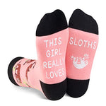 Sloth Gifts for Girls and Children Sloth Lovers Gifts Best Gifts for Daughter Cute Sloth Socks, Gifts for 7-10 Years Old Girl