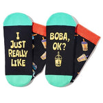 Funny Crazy Boba Socks for Women Men, Ideal Bubble Milk Tea Gifts for Boba Lovers, Gifts for Drinkers