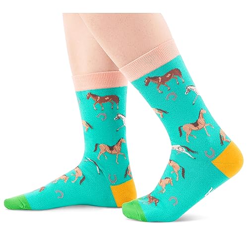 Unique Horse Gifts, Unisex Horse Socks for Men and Women, Best Gift for Horse Lovers Equestrian Gift