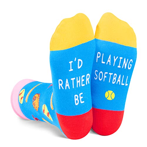 Softball Children Socks Light Blue