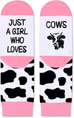 Girls Cow Socks Series