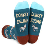 Fun Donkey Socks, Silly Donkey Gifts for Donkey Lovers, Farm Animal Socks, Gifts For Men Women, Unisex Donkey Themed Socks, Animal Lover Gift, Funny Socks, Novelty Socks