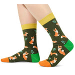 Versatile Fox Gifts, Unisex Fox Socks for Women and Men, All-occasion Fox Gifts Animal Socks