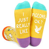 Gender-Neutral Pigeon Gifts, Unisex Pigeon Socks for Women and Men, Pigeon Gifts for Pigeon Lovers, Animal Socks