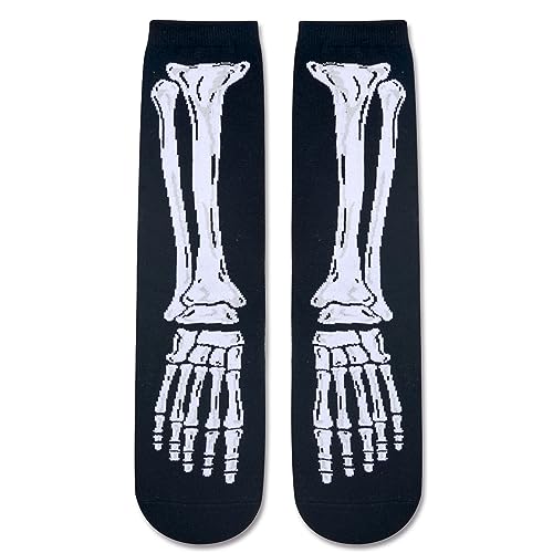 X-Ray Socks Doctor Gifts, Silly Halloween Gifts for Men, Funny Crazy Halloween Socks, Skeleton Socks, Bone Socks, Spooky Gifts