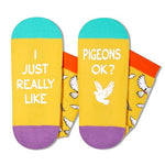 Gender-Neutral Pigeon Gifts, Unisex Pigeon Socks for Women and Men, Pigeon Gifts for Pigeon Lovers, Animal Socks