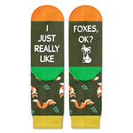 Versatile Fox Gifts, Unisex Fox Socks for Women and Men, All-occasion Fox Gifts Animal Socks