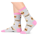 Cat Mom Gifts for Women Unique Cat Lovers Gifts for Women, Crazy Cat Socks 2 Pairs