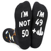 50th Birthday Socks Crazy Silly Gift Idea for Him and Her Unique 50th Birthday Gifts for 50 Year Old Men Women