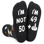 50th Birthday Socks Crazy Silly Gift Idea for Him and Her Unique 50th Birthday Gifts for 50 Year Old Men Women