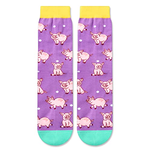 Funny Pig Gifts for Pig Lovers Farmer Girl Gifts, Novelty Pig Socks for Women Piggy Socks, Valentines Gifts, Christmas Gifts