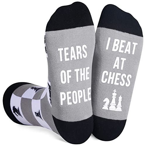 Novelty Chess Socks for Men Women who Love to Chess, Funny Gifts for Chess Lovers, Chess Players Gifts