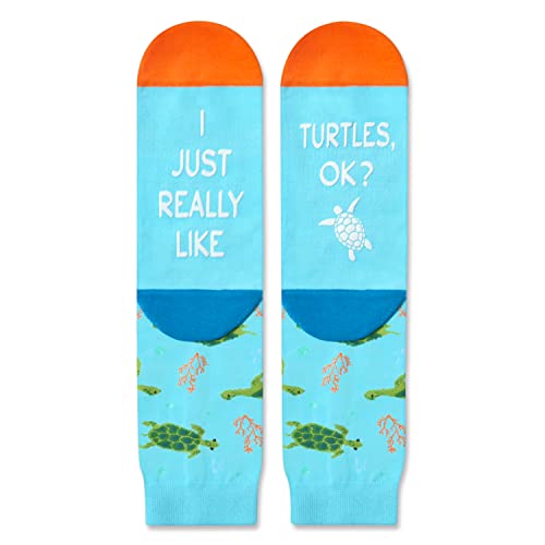 Versatile Turtle Gifts, Unisex Turtle Socks for Women and Men, All-occasion Turtle Gifts Animal Socks
