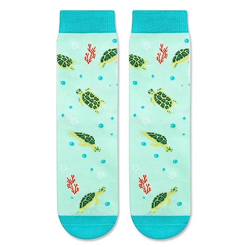 Turtle Gifts for Girls and Children Turtle Lovers Gifts Best Gifts for Daughter Cute Turtle Socks, Gifts for 7-10 Years Old Girls