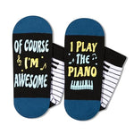 Piano Gifts for Women Man, Music Gift for Musician, Piano Players, Piano Teachers, and Music Lovers. Unique Piano Themed Gifts, Unisex Piano Socks