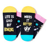 Cute Ball Sports Socks for Sports Lovers, Unisex Bowling Socks for Men Women, Funny Bowling Gifts for Bowling Lovers, Perfect Women Men Bowling Socks Gift