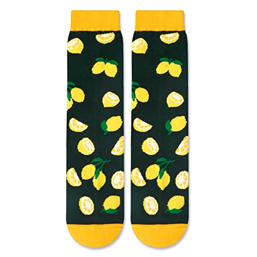 Funny Gifts Novelty Women Men Lemen Socks Lemen Gifts For Lemen Lovers Lemon Theme Gifts