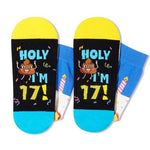 17th Birthday Gifts for 17 Year Old Boy Girl, Funny Cute Silly Cool Socks Gifts for Teens