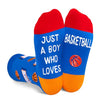 Unisex Basketball Socks for Children, Silly Socks for Kids, Funny Basketball Gifts for Basketball Lovers, Cute Sports Socks for Boys Girls, Novelty Kids' Gifts for Sports Lovers, Gifts for 7-10 Years Old